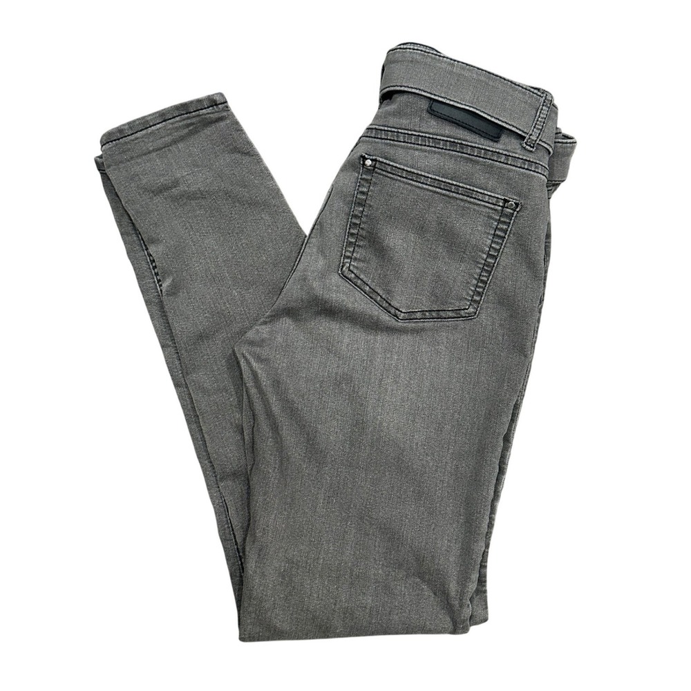 Claudie Pierlot Jeans Paris Womens EU 36 4 US Grey Belted High Rise Skinny Jeans